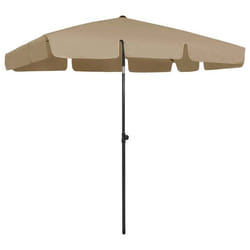 vidaXL Parasol de plage taupe 200x125 cm - TU