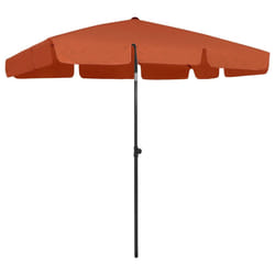 vidaXL Parasol de plage terre cuite 200x125 cm - TU