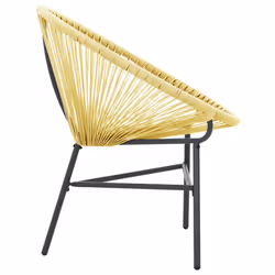 VidaXL 313139 chaise d'extérieur Terrace Siège rembourré Polyéthylène, Rotin, Acier Beige - Vue supplémentaire 5