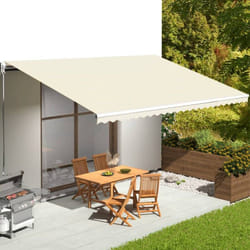 Vidaxl - Tissu de remplacement pour auvent Crème 6x3,5 m