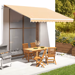 VidaXL 311940 store Polyester Blanc, Jaune Fixé