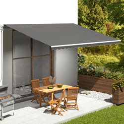 vidaXL Tissu de remplacement pour auvent Anthracite 5x3,5 m