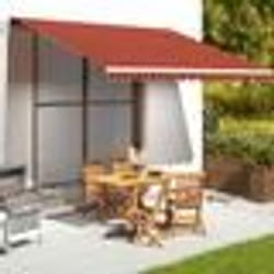 vidaXL Tissu de remplacement pour auvent Orange et marron 4,5x3,5 m - TU