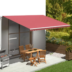 vidaXL Tissu auvent Bordeaux 5x3,5 m