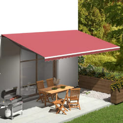 VidaXL - Tissu de Remplacement pour Auvent 6x3,5 m Bordeaux