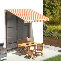 Tissu de remplacement pour auvent Jaune et orange 3x2,5 m Vidaxl