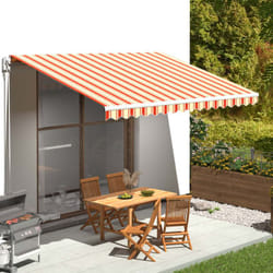 Vidaxl - Tissu de remplacement pour auvent Jaune et orange 4,5x3,5 m