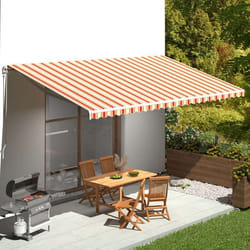 vidaXL Tissu de remplacement pour auvent Jaune et orange 6x3 m - TU