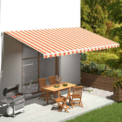 Vidaxl - Tissu de remplacement pour auvent Jaune et orange 6x3,5 m