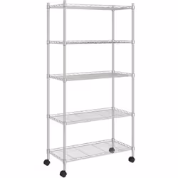 Cette étagère de rangement en fil métallique est une solution idéale pour l'entreposage domestique et commercial, comme dans ...