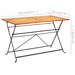 VidaXL 313159 table de jardin Marron - Vue supplémentaire 6