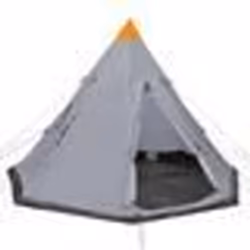 vidaXL Tente pour 4 personnes Gris - TU