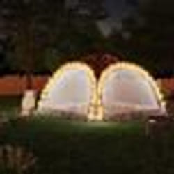 vidaXL Tente de réception avec LED et 4 parois 3,6x3,6x2,3m Camouflage - TU