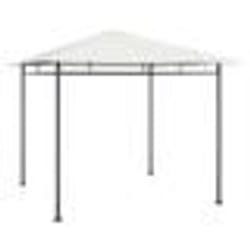 vidaXL Belvédère 3x3x2,7 m Crème 180 g/m² - TU