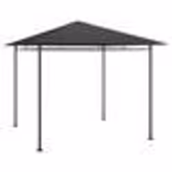 vidaXL Belvédère 3x3x2,7 m Anthracite 180 g/m² - TU