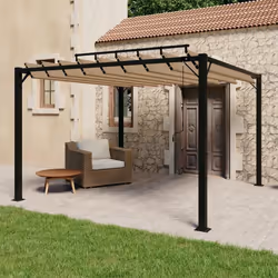 Cette tonnelle moderne et élégante a fière allure dans votre jardin, sur votre terrasse, près de la piscine, etc. Vous et vot ...