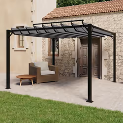 Cette tonnelle moderne et élégante a fière allure dans votre jardin, sur votre terrasse, près de la piscine, etc. Vous et vot ...