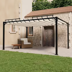 Cette tonnelle moderne et élégante a fière allure dans votre jardin, sur votre terrasse, près de la piscine, etc. Vous et vot ...