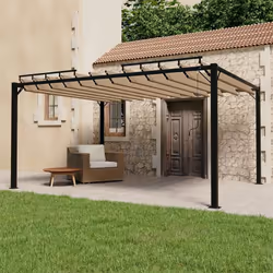 Cette tonnelle moderne et élégante a fière allure dans votre jardin, sur votre terrasse, près de la piscine, etc. Vous et vot ...