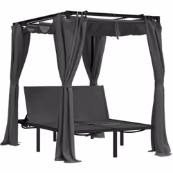 Description générale Cette double chaise longue est une combinaison parfaite de style et de fonctionnalité. Idéale pour se dé ...
