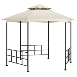 vidaXL Belvédère avec parois 3,1x2,7 m Crème - TU