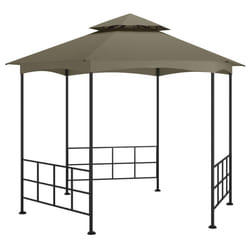 vidaXL Belvédère avec parois 3,1x2,7 m Taupe - TU