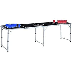 vidaXL Table de bière-pong pliable avec tasses et balles 240 cm