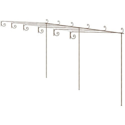 Vidaxl - Pergola de jardin Marron antique 6x3x2,5 m Fer