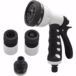 Ce pistolet d'arrosage de jardin à 9 fonctions est idéal pour une grande variété d’utilisations autour de la maison et du jar ...