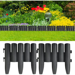 Vidaxl - Bordures de pelouse 36 pcs Anthracite 10 m pp