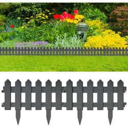 Vidaxl - Bordures de pelouse 25 pcs Anthracite 10 m pp