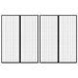 vidaXL Rideaux de porte anti-insectes 2 pcs et aimants noir 230x160 cm
