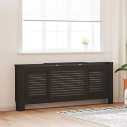 Cache-radiateur mdf Noir 205 cm Vidaxl
