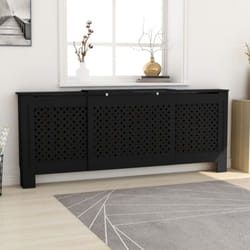 Cache-radiateur mdf Noir 205 cm