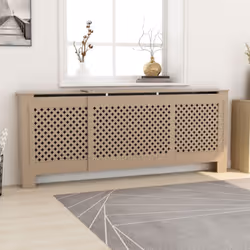 Description générale Ce cache-radiateur constituera un supplément élégant et pratique à votre salon. Fabriqué en MDF, il est  ...