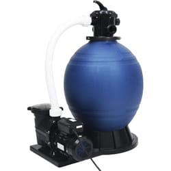 Vidaxl - Filtre à sable avec vanne 7 voies et pompe 1000 w Bleu et noir
