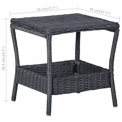 VidaXL 313306 table de jardin Gris - Vue supplémentaire 5