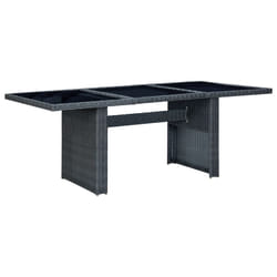 VidaXL 313309 table de jardin Noir, Gris