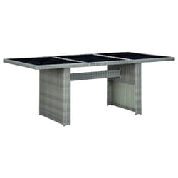VidaXL 313311 table de jardin Noir, Gris