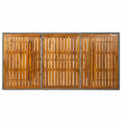 VidaXL 313312 table de jardin Marron, Gris - Vue supplémentaire 4