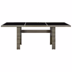 VidaXL 313313 table de jardin Noir, Marron