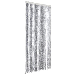vidaXL Moustiquaire Blanc et gris 90x200 cm Chenille - TU