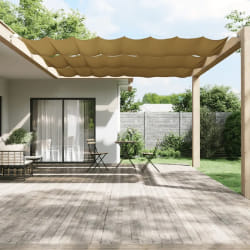 VIDAXL Auvent Vertical Tissu Oxford - Beige