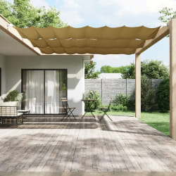 vidaXL Auvent vertical Beige 140x1000 cm Tissu oxford - TU