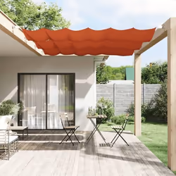 vidaXL Auvent vertical Terre cuite 60x360 cm Tissu oxford - TU
