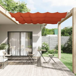 vidaXL Auvent vertical Terre cuite 60x360 cm Tissu oxford - TU