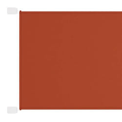 vidaXL Auvent vertical Terre cuite 60x1000 cm Tissu oxford - TU