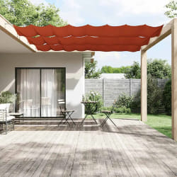 vidaXL Auvent vertical Terre cuite 100x800 cm Tissu oxford - TU