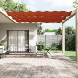 vidaXL Auvent vertical Terre cuite 180x1000 cm Tissu oxford - TU