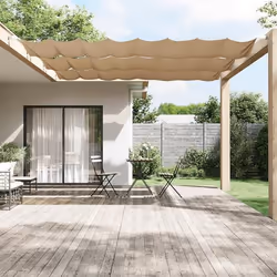 vidaXL Auvent vertical Taupe 60x1200 cm Tissu oxford - TU